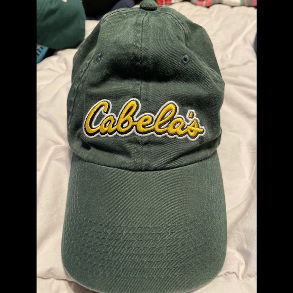 Cabelas Bass Pro Shops Green Hat Yellow 